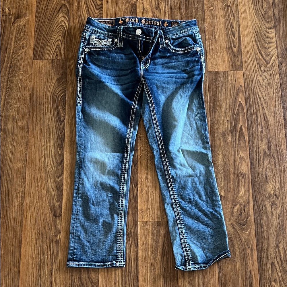 Rock Revival Women's Indigo Capri